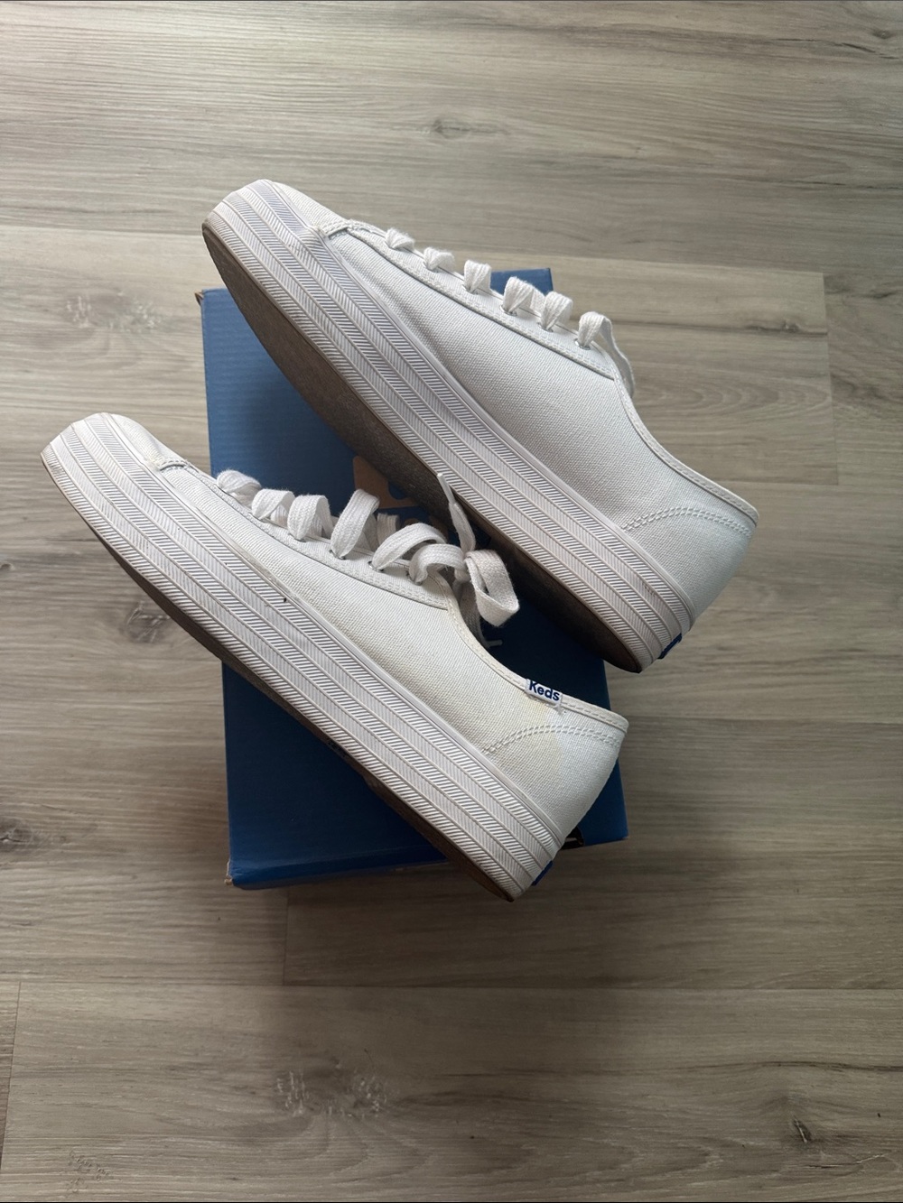 Keds Triple Kick White Canvas Low-Top Sneakers